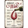 Nostalgic Art Nostalgic Art - World of Wine Tin Sign Nostalgic Art Nostalgic Art - World of Wine Tin Sign