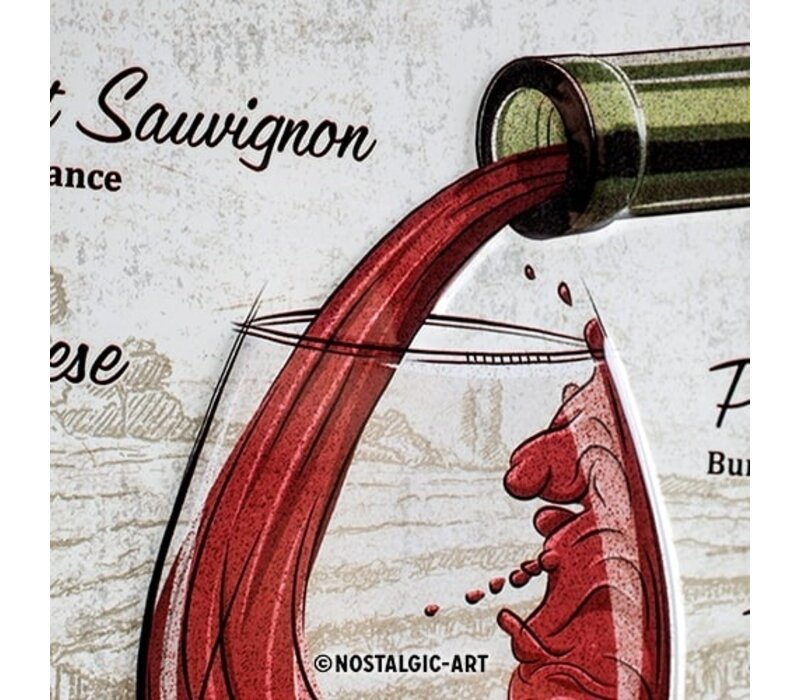 Nostalgic Art - World of Wine Tin Sign