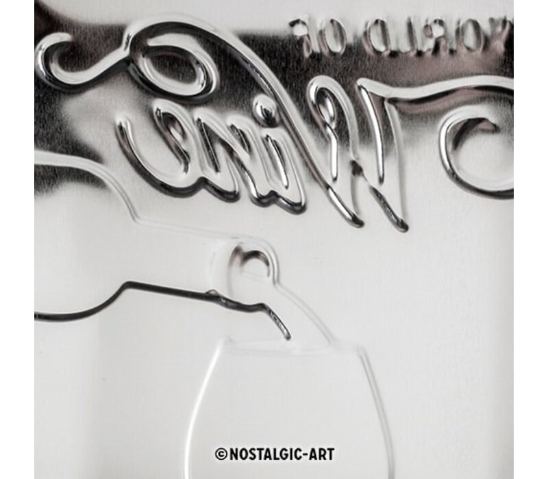 Nostalgic Art - World of Wine Tin Sign
