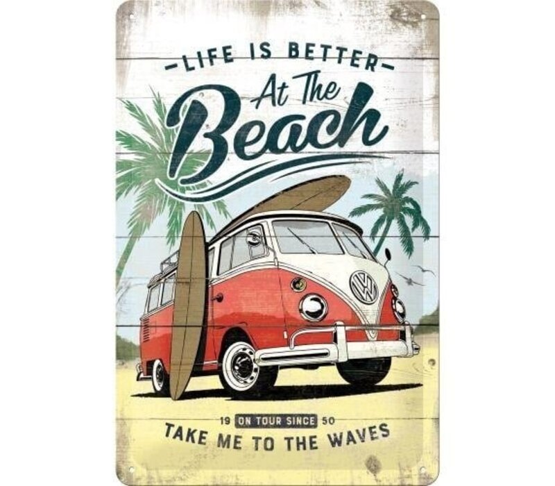 Nostalgic Art - VW Bulli Beach Tin Sign