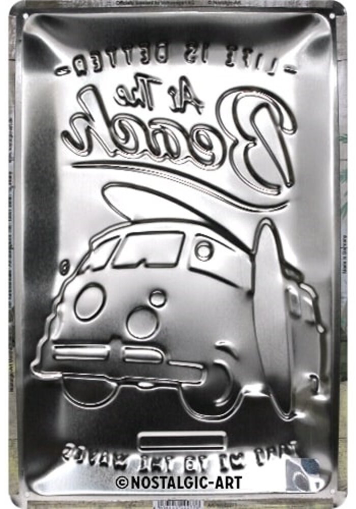 Nostalgic Art - VW Bulli Beach Tin Sign