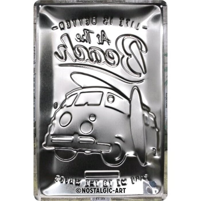 Nostalgic Art - Volkswagen Metalen Wandbord - VW Bulli Beach