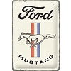Nostalgic Art Nostalgic Art - Ford Mustang - Horse & Stripes Logo Tin Sign