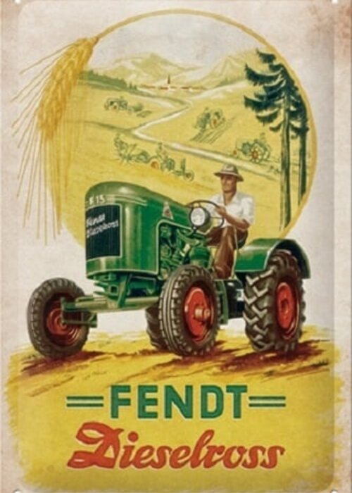 Nostalgic Art Fendt - Dieselross Tin Sign - Nostalgic Art