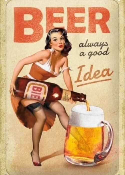 Nostalgic Art Beer - Always a Good Idea Tin Sign - Nostalgic Art