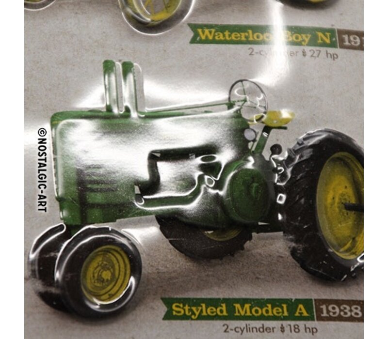 Nostalgic Art - John Deere Chart Tin Sign