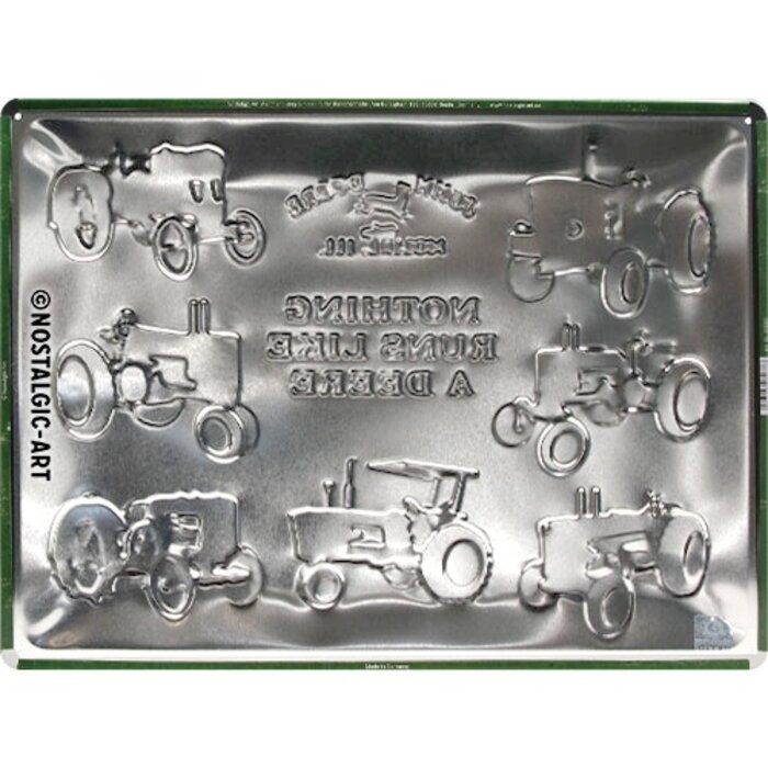 Nostalgic Art - John Deere Chart Tin Sign