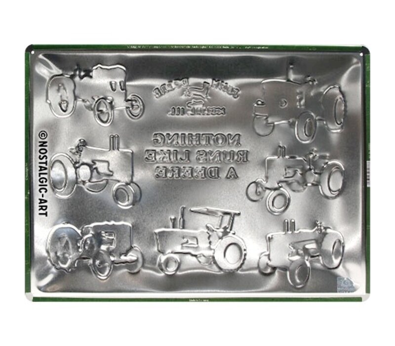 Nostalgic Art - John Deere Chart Tin Sign