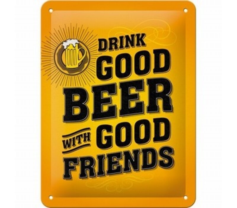 Nostalgic Art - Drink Good Beer Tin Sign