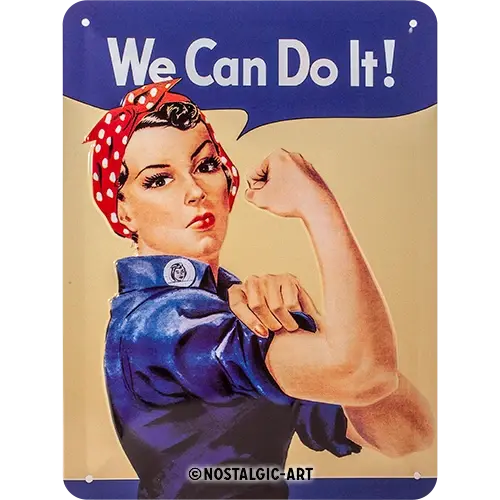 We Can Do it! Tin Sign - Nostalgic Art  We Can Do it! Tin Sign - Nostalgic Art