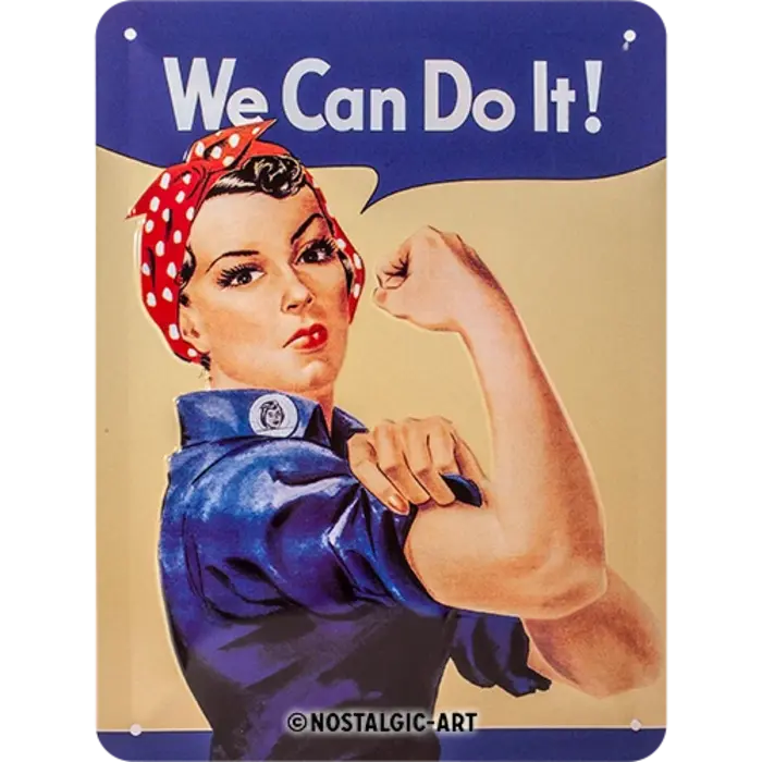 Nostalgic Art We Can Do it! Metalen Wandbord - Nostalgic Art