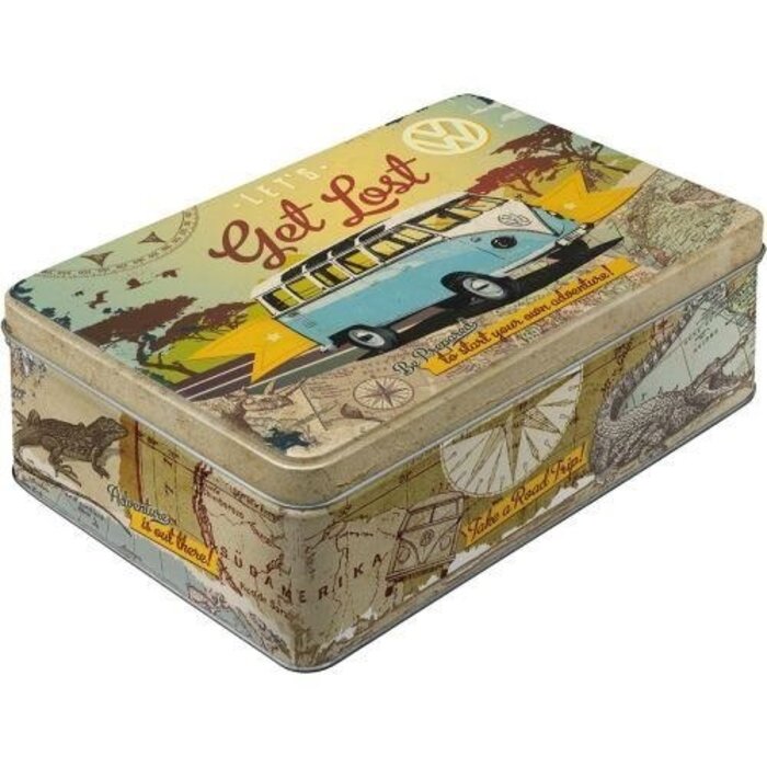 Nostalgic Art Tin Box Flat VW Get Lost 3D - Nostalgic Art