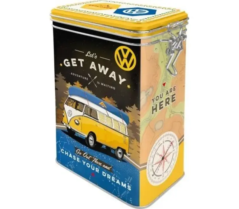Nostalgic Art - Clip Top Box VW Lets Get Away