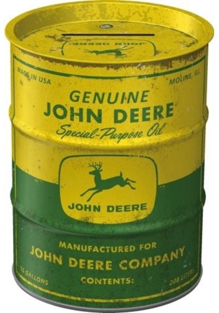 Nostalgic Art - Money Box Oil Barrel John Deere