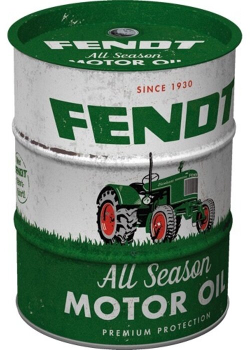 Nostalgic Art Money Box Oil Barrel Fendt - All Season Motor Oil - Nostalgic Art