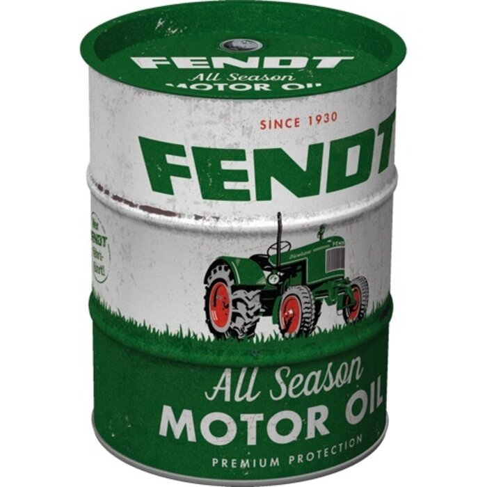 Nostalgic Art Money Box Oil Barrel Fendt - All Season Motor Oil - Nostalgic Art