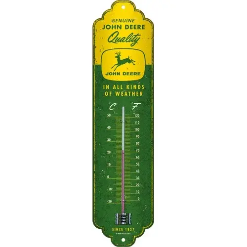 Thermometer John Deere - In all kinds of weather - Nostalgic Art 
