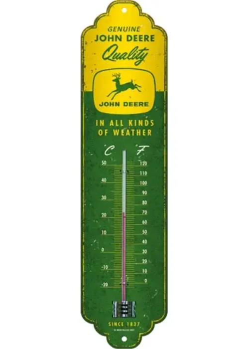 Nostalgic Art Thermometer John Deere - In all kinds of weather - Nostalgic Art
