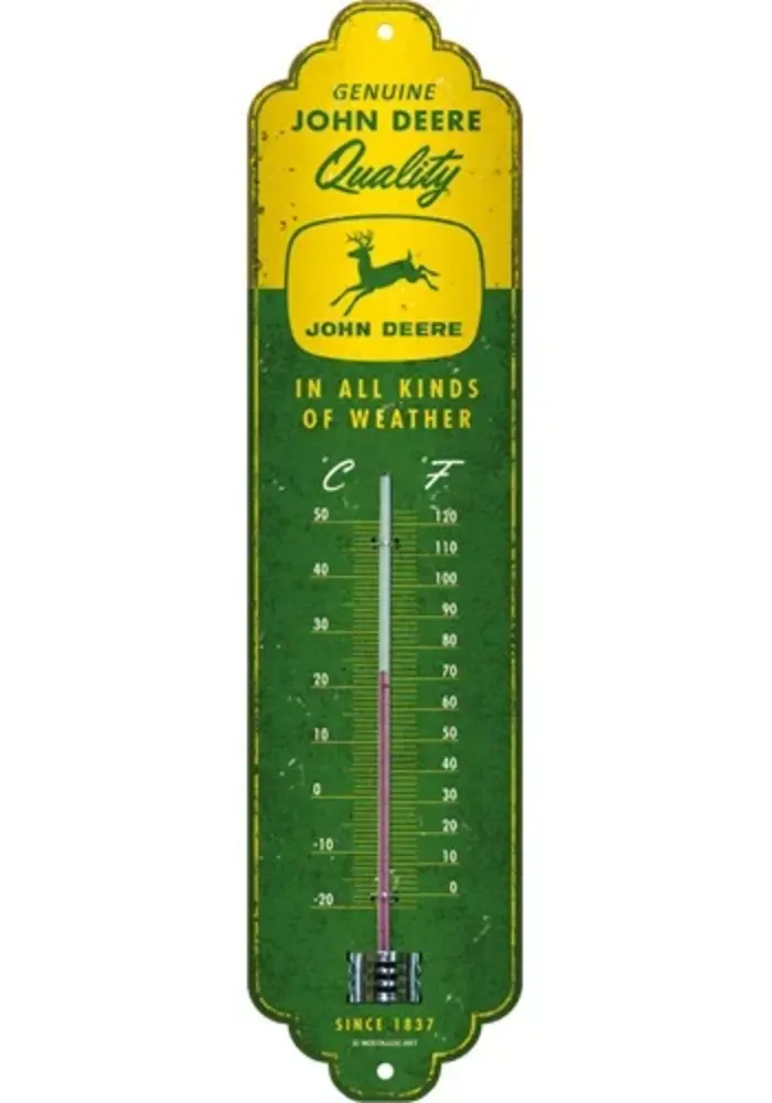 Nostalgic Art - Thermometer John Deere - In all kinds of weather