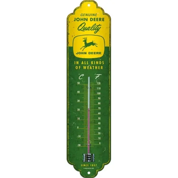 Nostalgic Art Thermometer John Deere - In all kinds of weather - Nostalgic Art