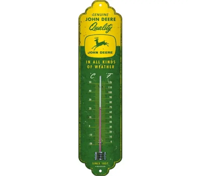 Nostalgic Art - Thermometer John Deere - In all kinds of weather