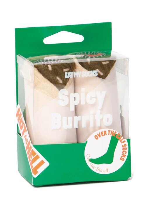Eat My Socks Socks - Adult -  Spicy Burrito - Eat my Socks