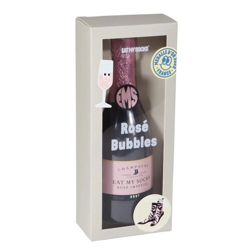 Socks - Adult -  Rosé Bubbles - Eat my Socks 