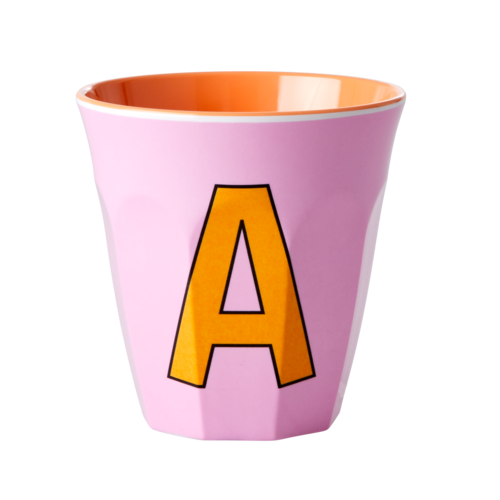 A - Middelgroot Beker - Roze - RICE 