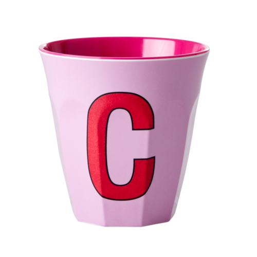 C - Middelgroot Beker - Roze - RICE 