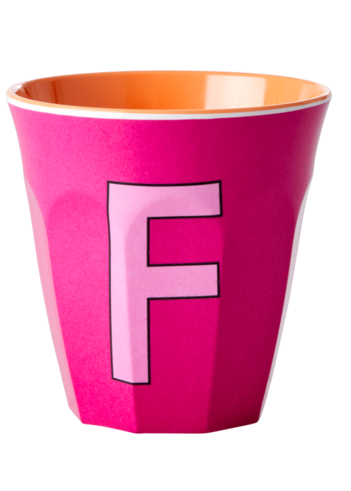 RICE F - Middelgroot Beker - Donker Roze - RICE