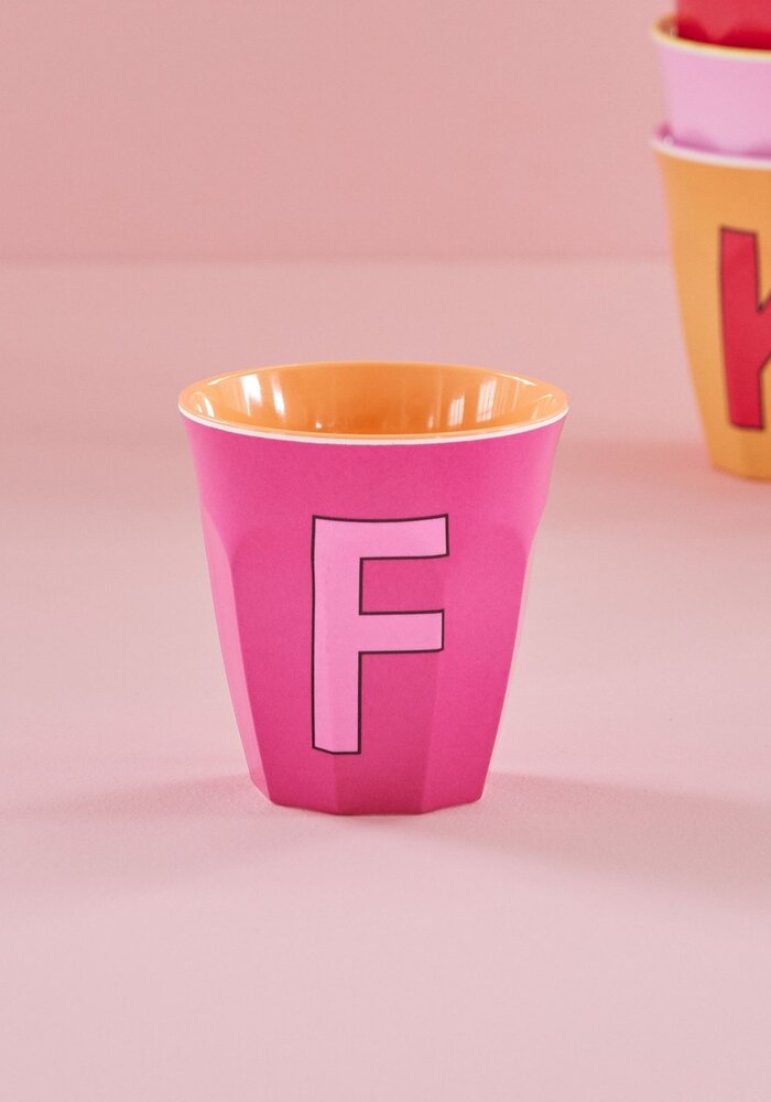RICE - F - Middelgroot Beker - Donker Roze