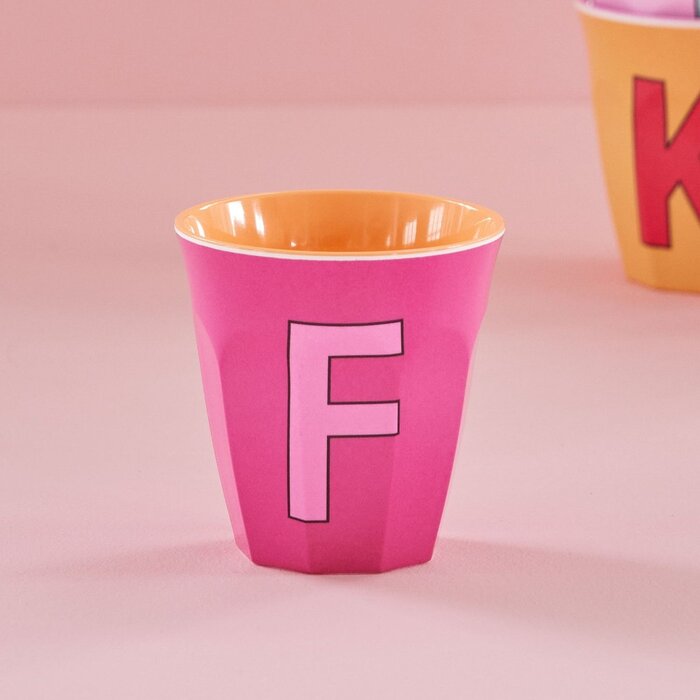 RICE - F - Middelgroot Beker - Donker Roze
