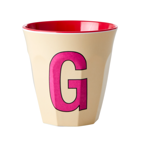 G - Middelgroot Beker - Geel - RICE 