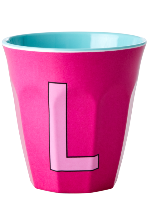 RICE L - Middelgroot Beker - Donker Roze - RICE