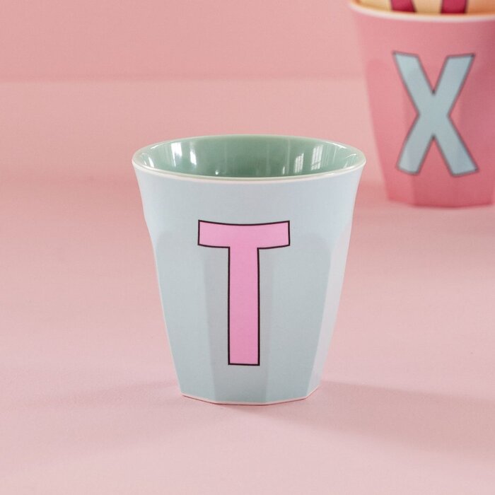 RICE - T- Middelgroot Beker - Zacht Blauw