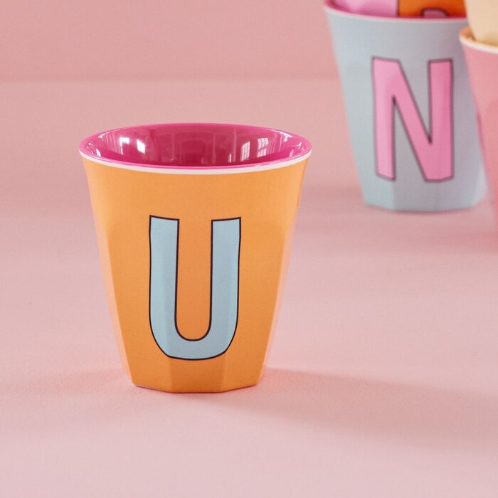 RICE - U - Middelgroot Beker - Abrikoos