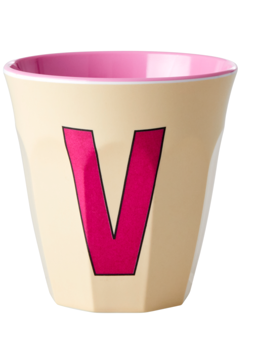 RICE V - Middelgroot Beker - Zacht Geel - RICE