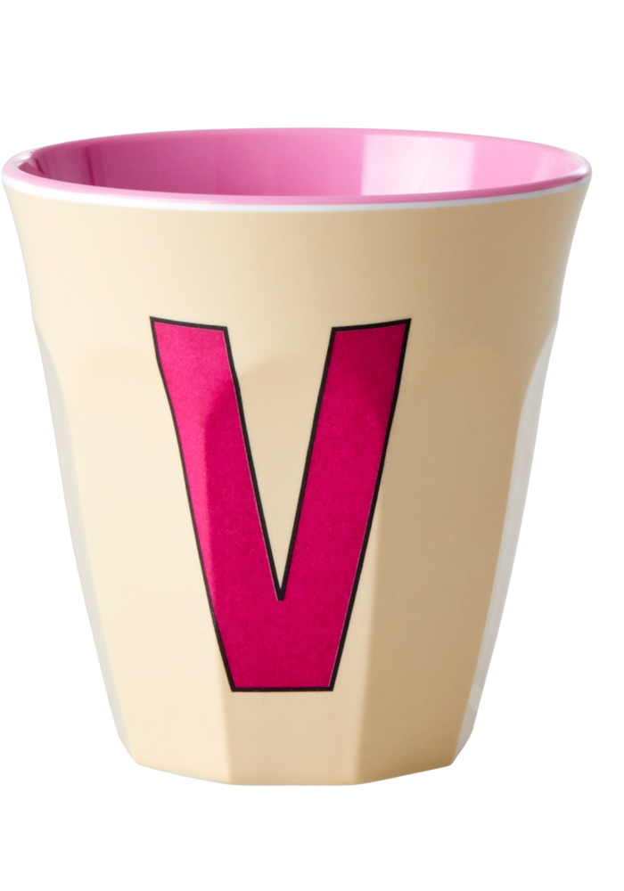 RICE - V -Middelgroot Beker - Zacht Geel