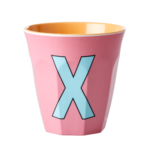 X - Middelgroot Beker - Zacht Roze - RICE 