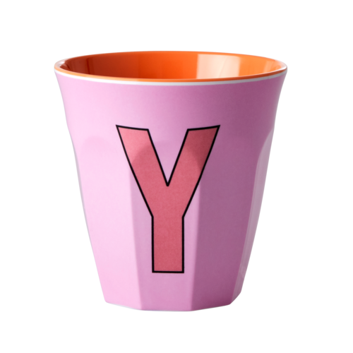 Y - Middelgroot Beker - Roze - RICE 