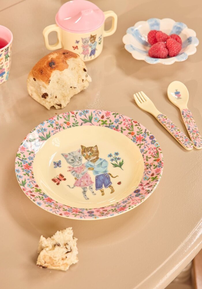 RICE -  Kinder Lepel en Vork - Roze - Nathalie Lété