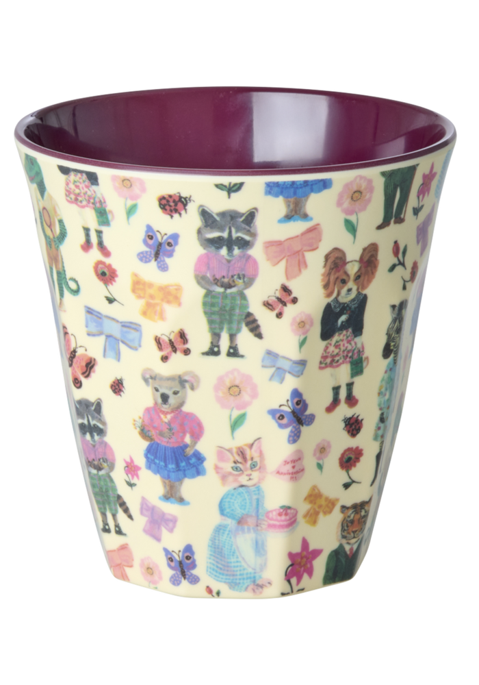 RICE - Middelgroot beker Bordeaux - Nathalie Lété