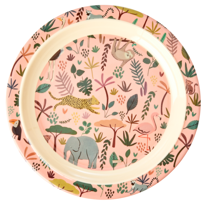 RICE - Kinderbord - Coral All Over Jungle Animals (OP=OP!)