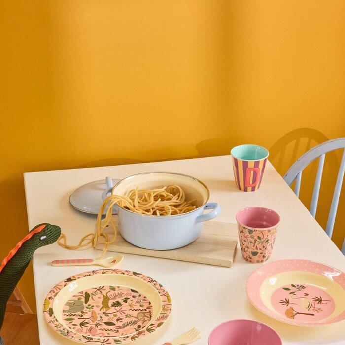 RICE - Kinderbord - Coral All Over Jungle Animals (OP=OP!)