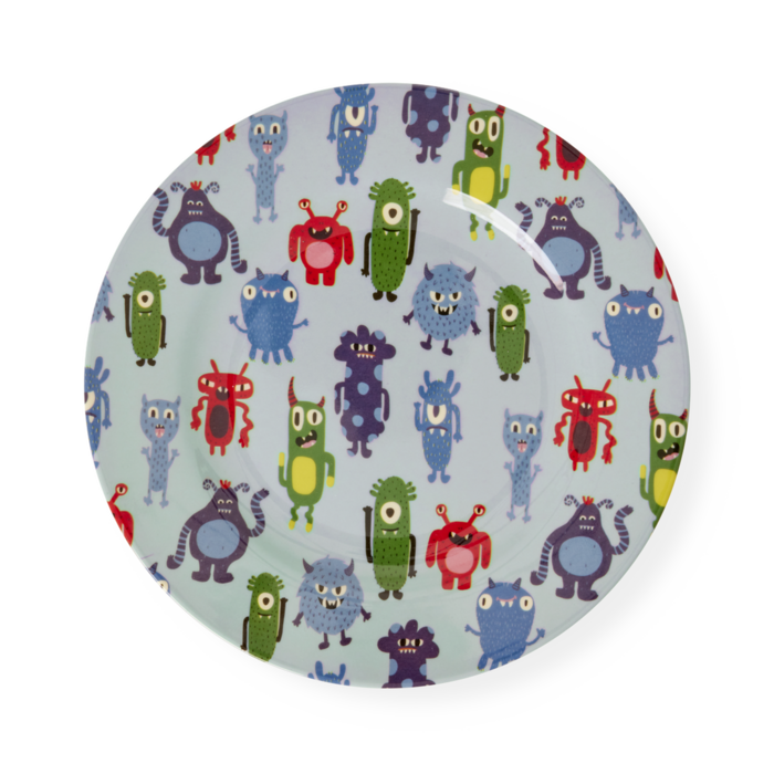 RICE KinderBord met monster print - RICE