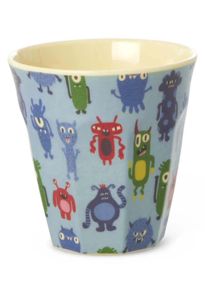 RICE -  Middelgroot beker met Monster Print