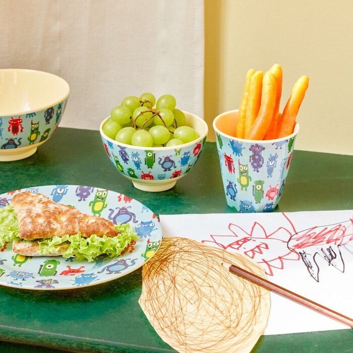 RICE -  Middelgroot Beker - Monsters (OP=OP!)