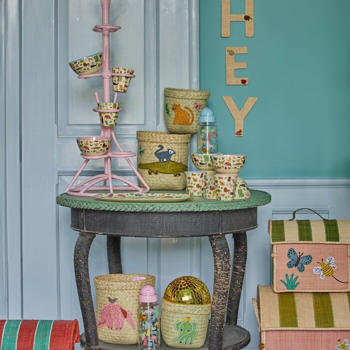 RICE -  Middelgroot Beker - Sweet Jungle - Pink