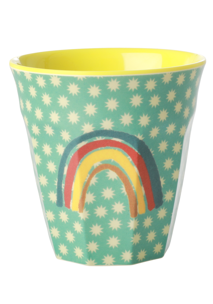 RICE -  Middelgroot beker met Regenboog en sterren