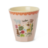 rice RICE -  Middelgroot beker Pink Wildlife Print
